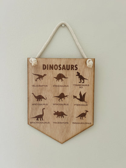 Dinosaurs Hanging Pennant