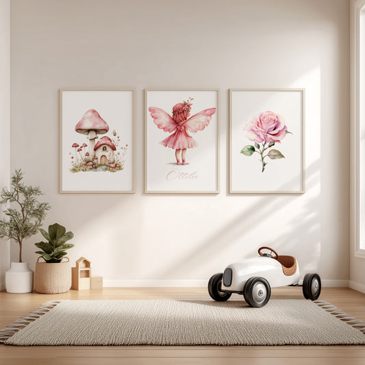 Personalised Fairy Prints - Set of 3