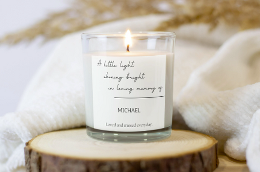 Personalised In Memory Of Candle Label