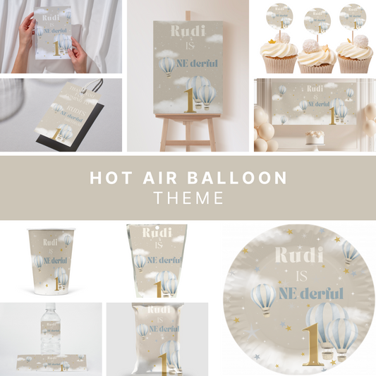 Personalised Hot Air Balloon Theme Party Bundle